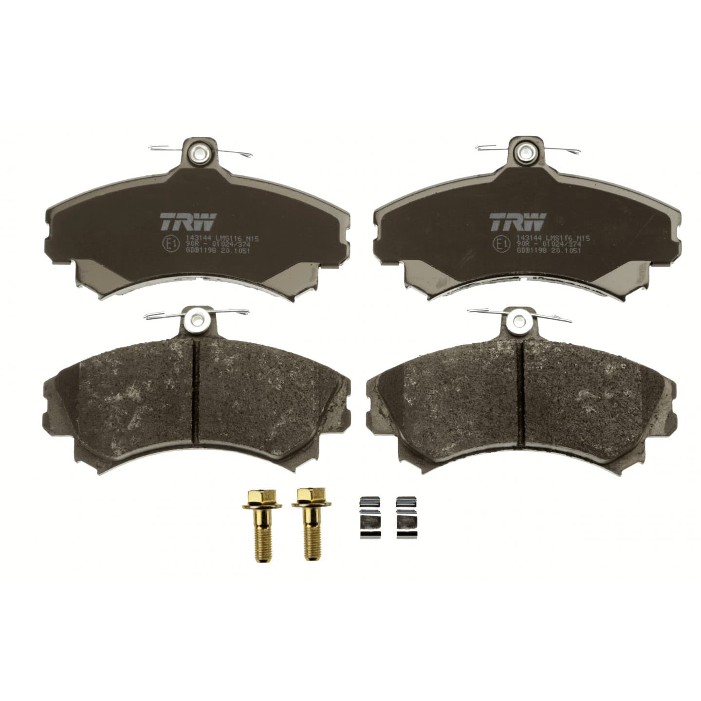 Brake pad set, front — Proton Arena, Wira, Volvo S40/V40