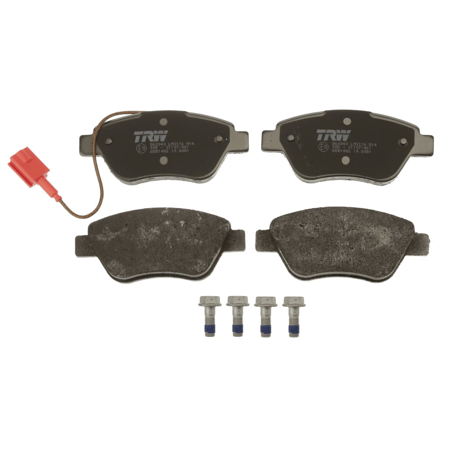 Brake pad set, front — Alfa Romeo Mito, Fiat 500, Panda,punto,qubo,stilo