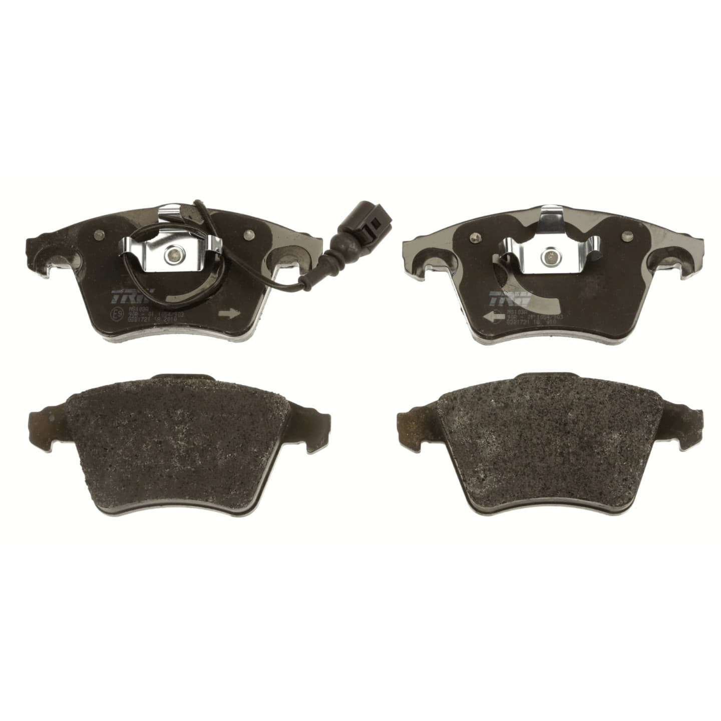 Brake pad set, front — Volkswagen Touareg R5