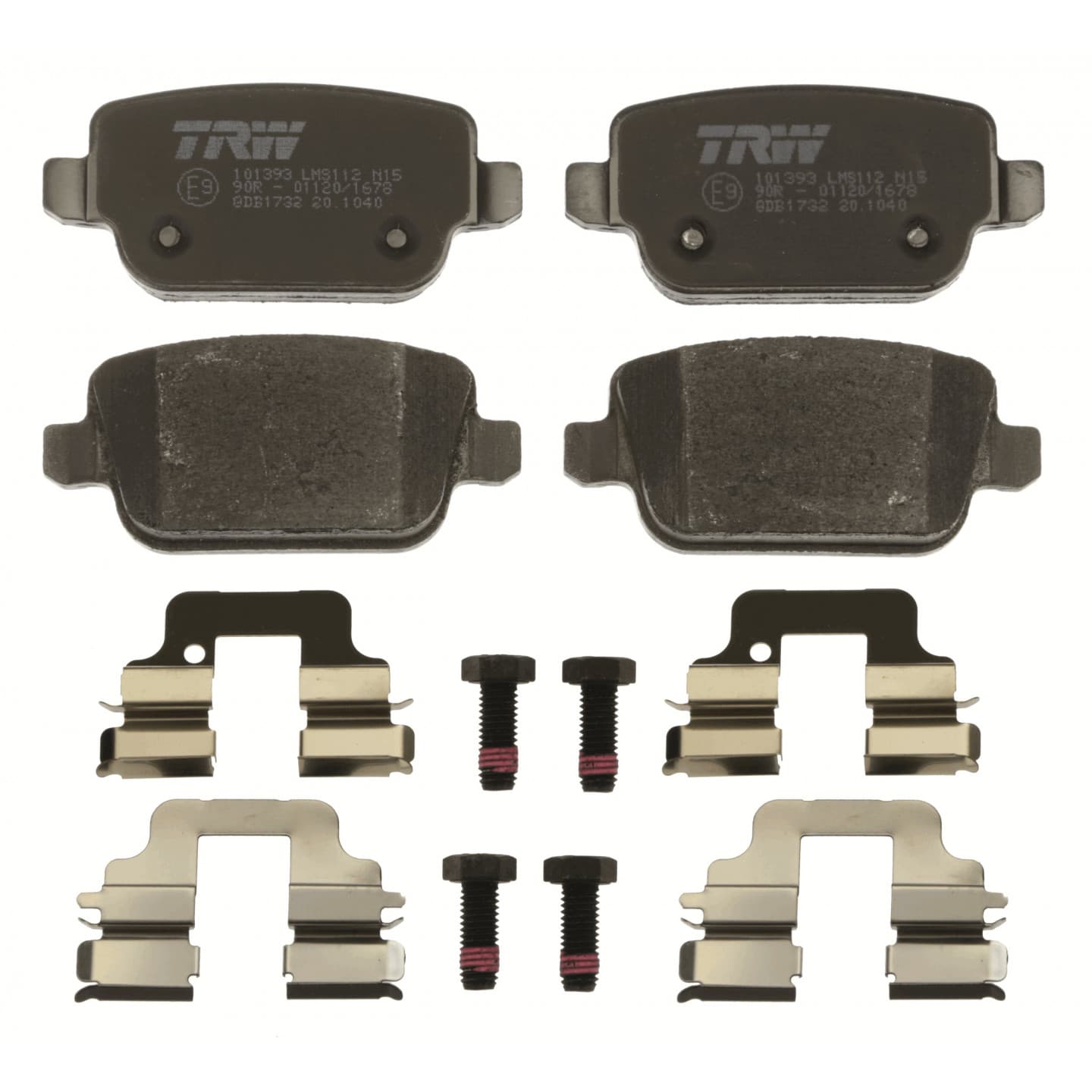 Brake pad set, rear — Ford Focus II, Kuga I, Volvo S80 II, V70 III, XC70