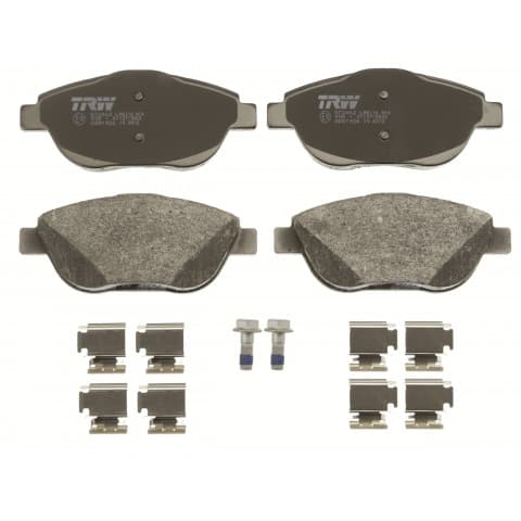 Brake pad set, front — Citroen C3, DS3, Peugeot 2008