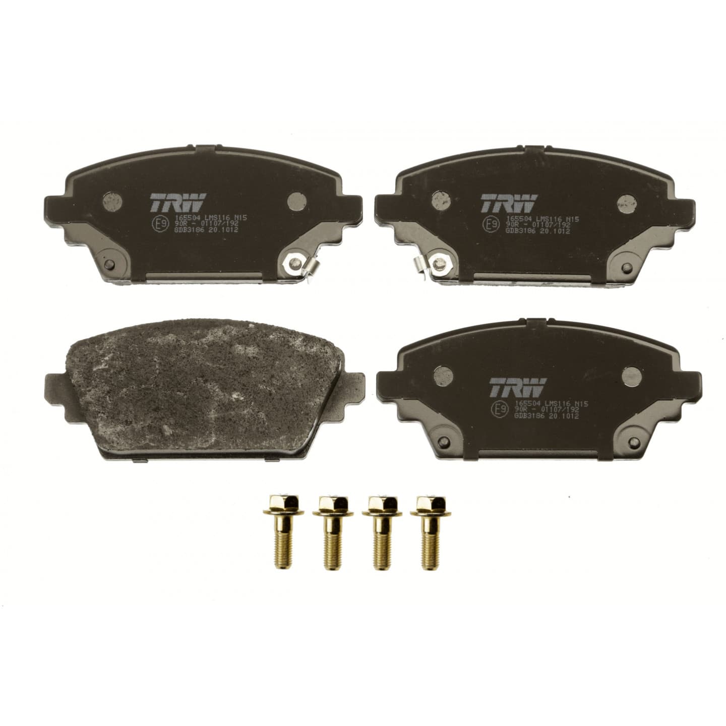 Brake pad set, front — Ford, Isuzu, Mazda, Mitsubishi, Nissan