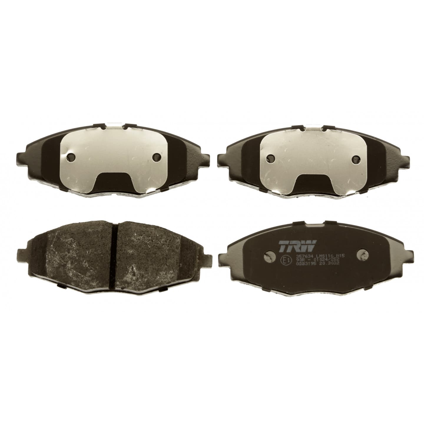 Brake pad set, front — Chery J3, J5, QQ3, Chevrolet Spark, Daewoo Lanos