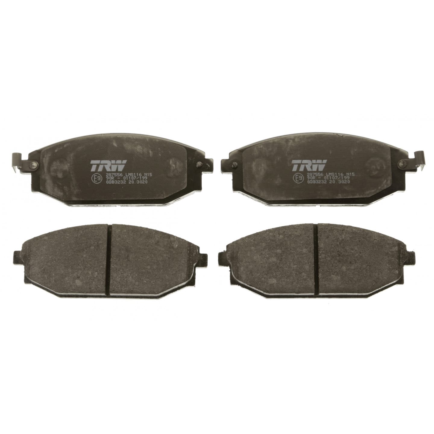 Brake pad set, front — Toyota Avante, Conquest, Corolla