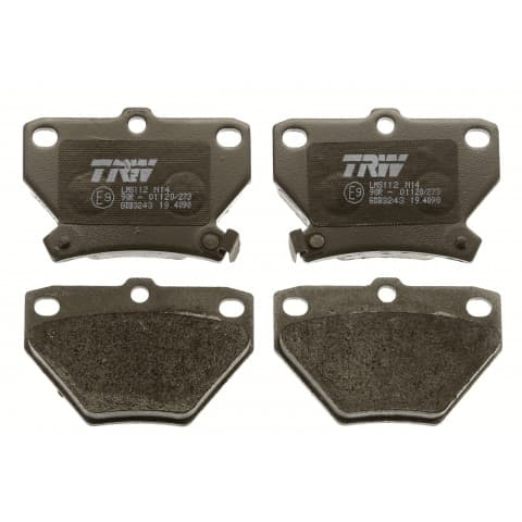 Brake pad set, rear — Toyota Corolla, Prius, Runx, Yaris, Vitz