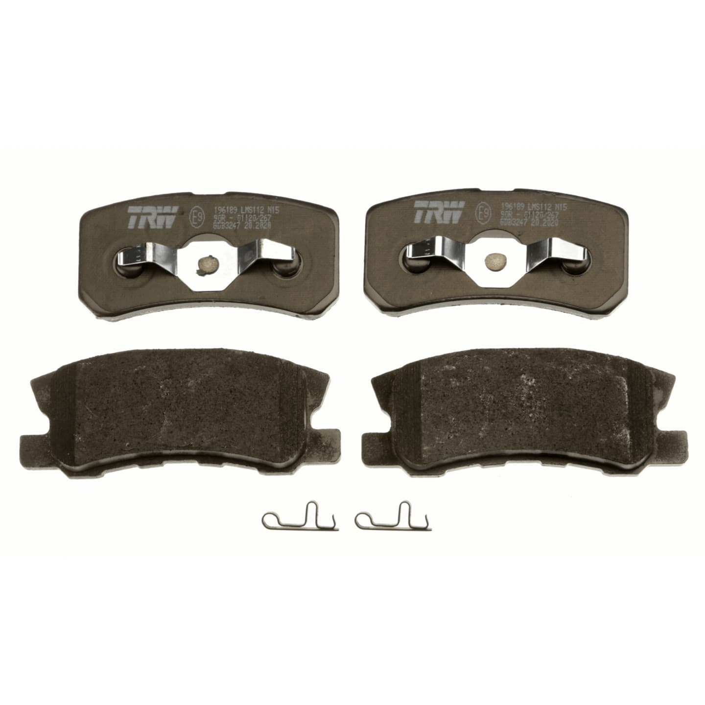 Brake pad set, rear — Dodge Caliber, Jeep Compass, Mitsubishi Pajero