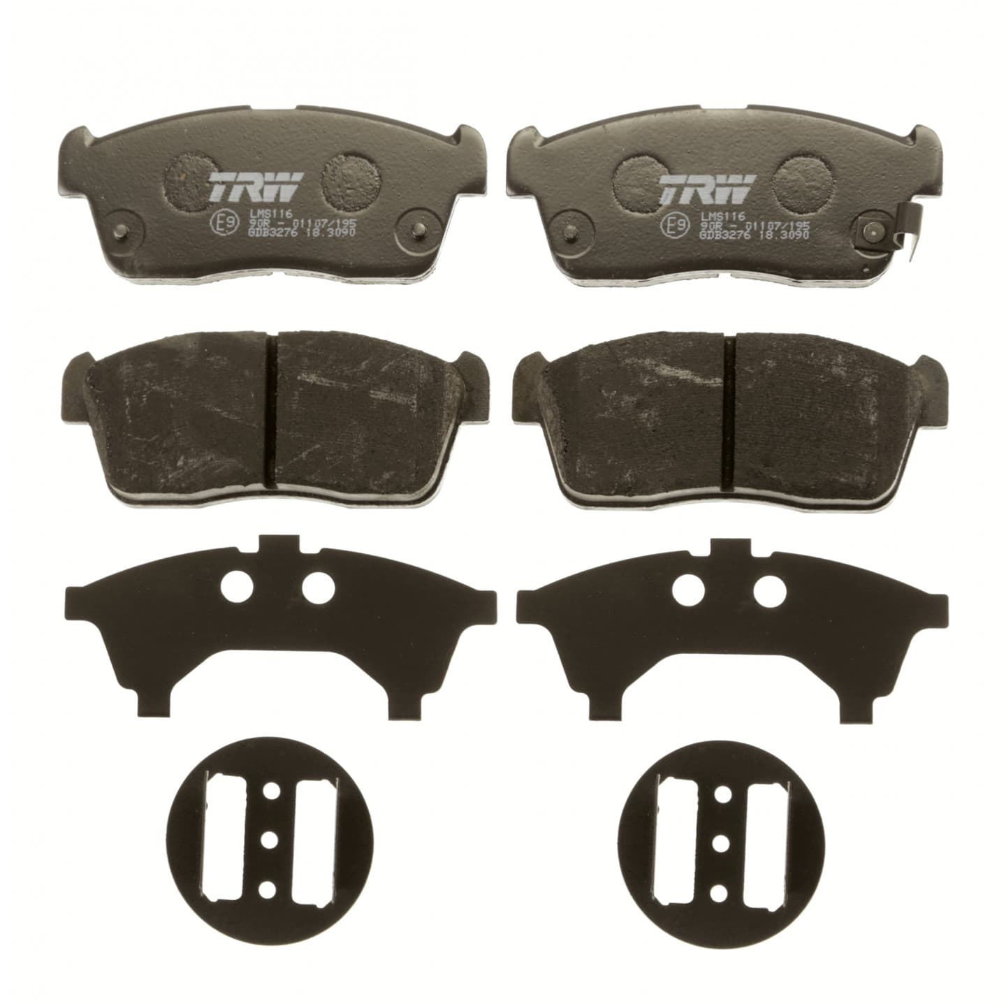 Brake pad set, front — Daihatsu Copen, Cuore, Sirion, Suzuki Celerio, Ignis