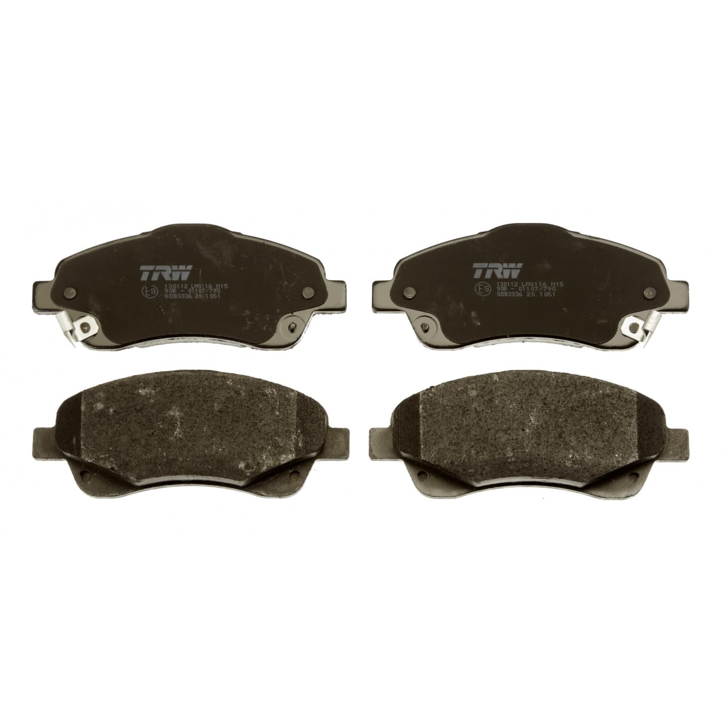 Brake pad set, front — Toyota Avensis, Corolla Verso