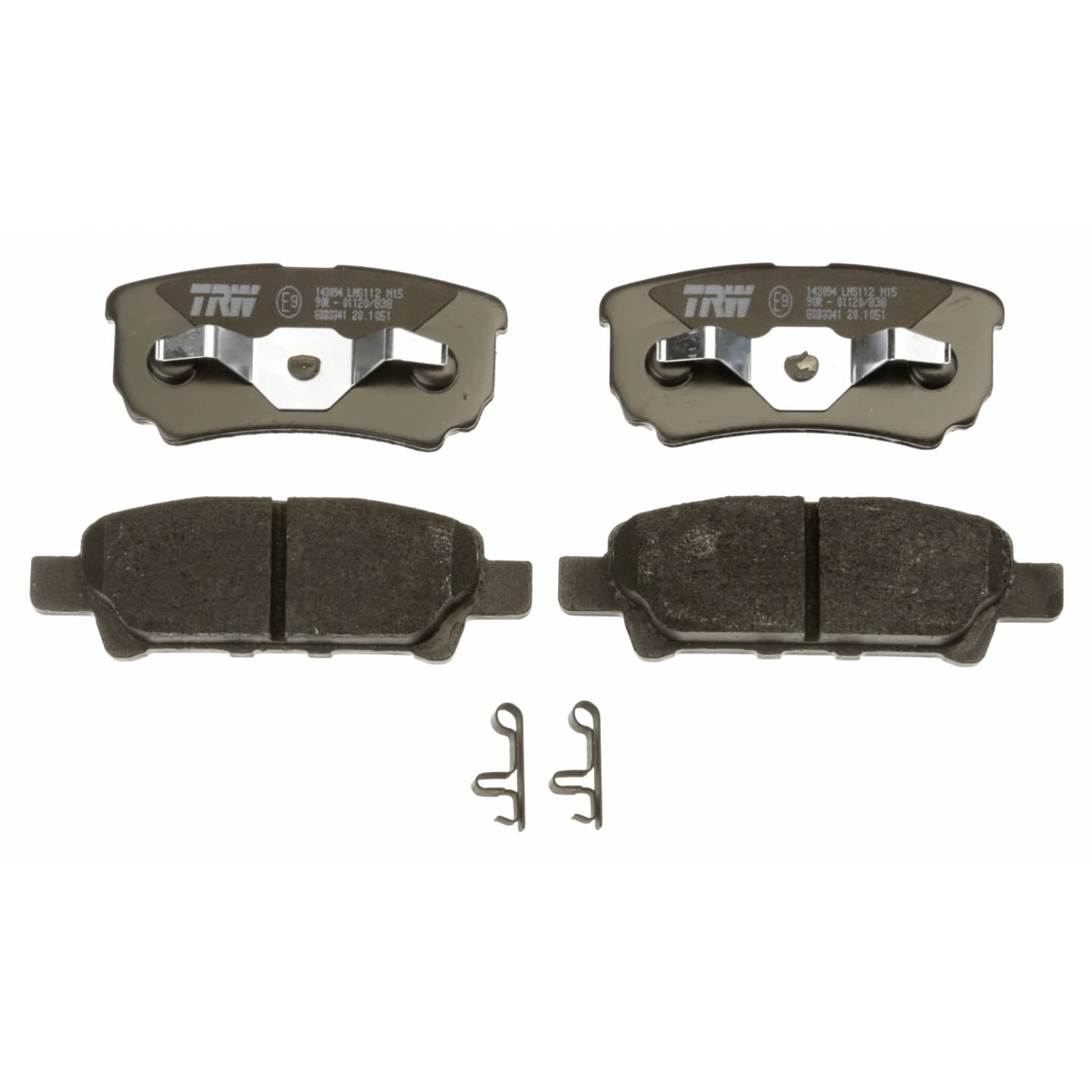 Brake pad set, rear — Dodge Caliber, Jeep Compass, Mitsubishi Lancer