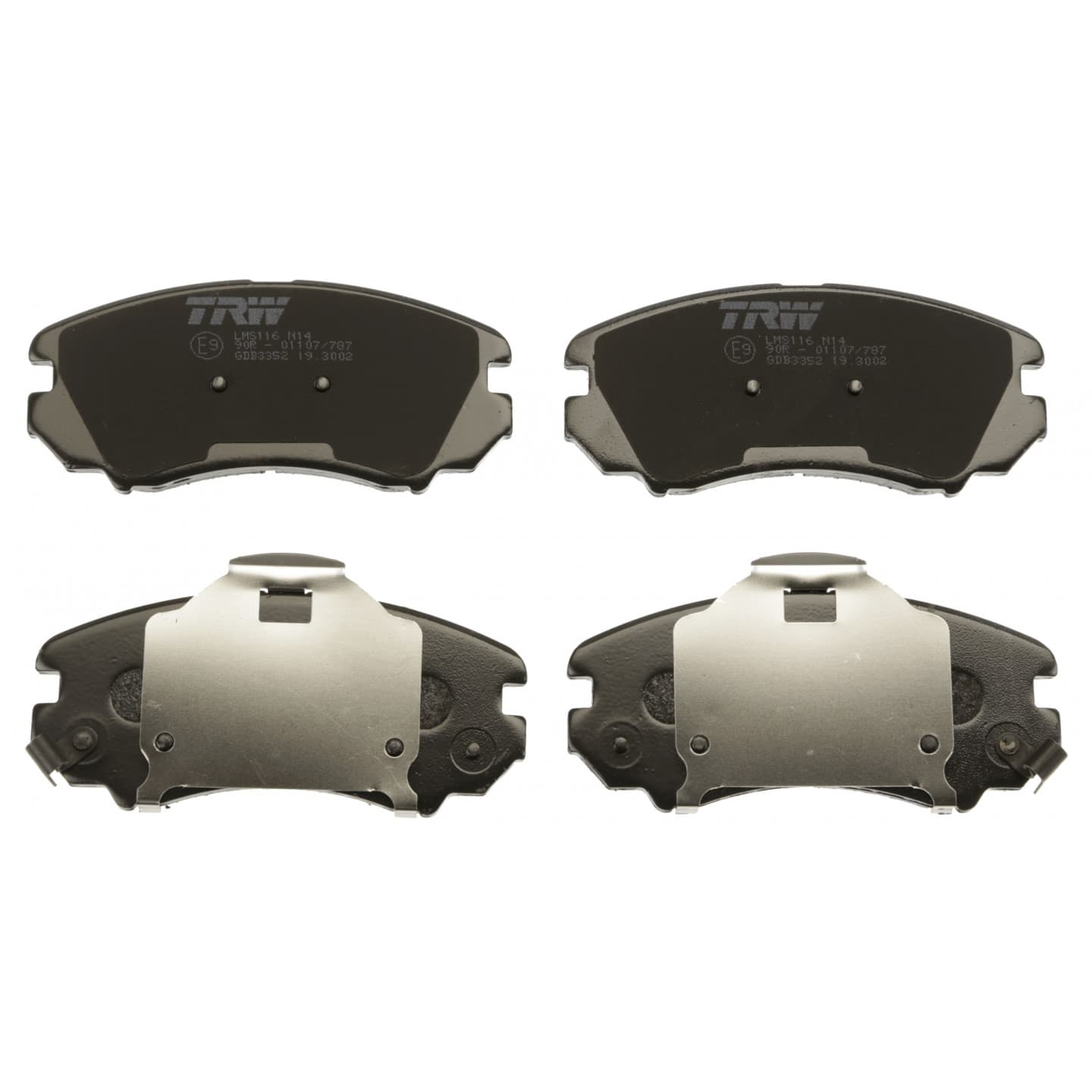 Brake pad set, front — Hyundai Elantra, Sonata, Tiburon, Tucson I, Kia