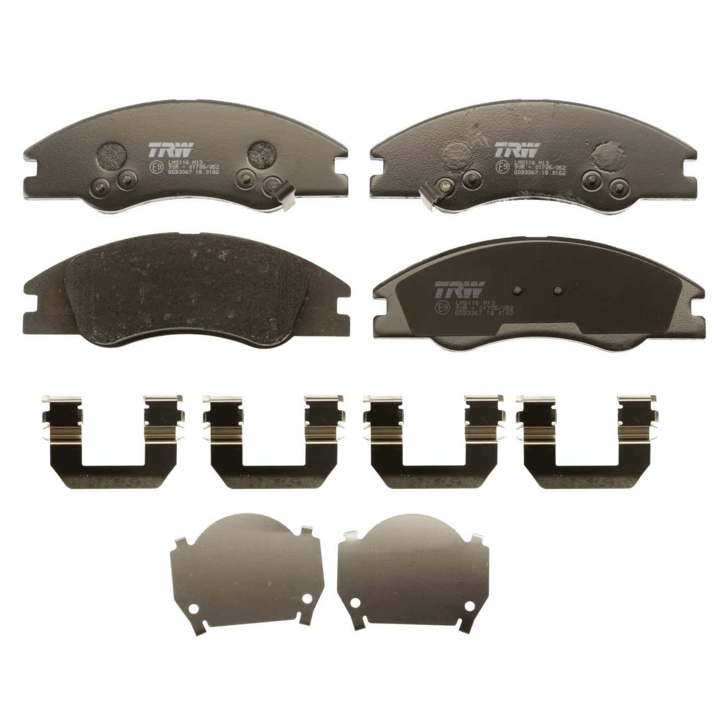 Brake pad set, front — Kia Cerato