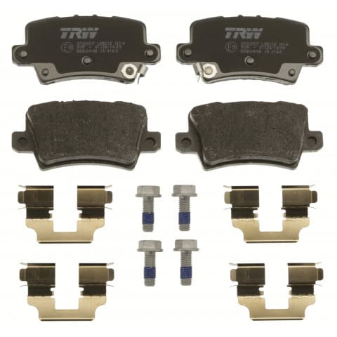 Brake pad set, rear — Honda Civic