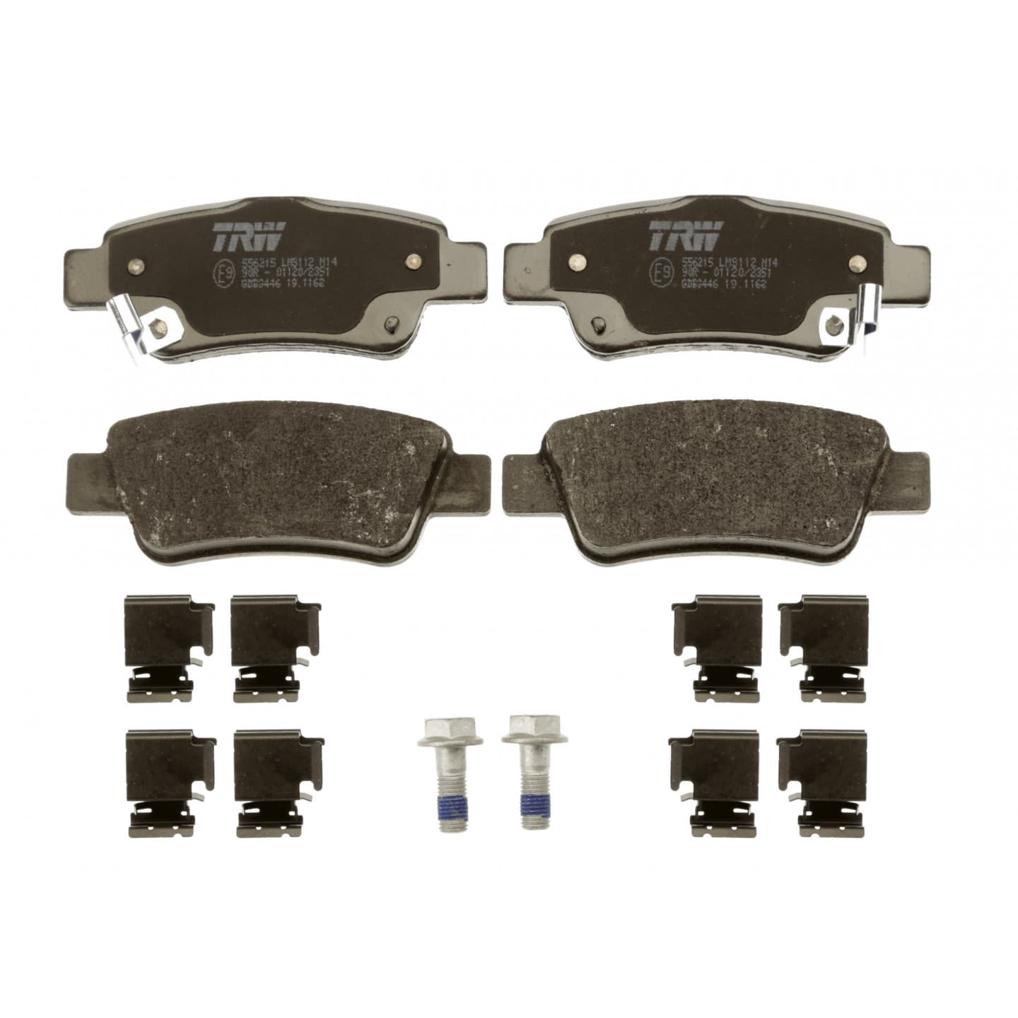 Brake pad set, rear — Honda CR-V III/IV