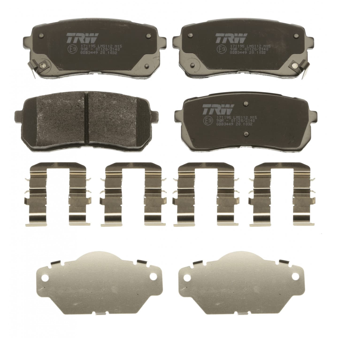 Brake pad set, rear — Hyundai H1, Kia Carnival II, Sedona III