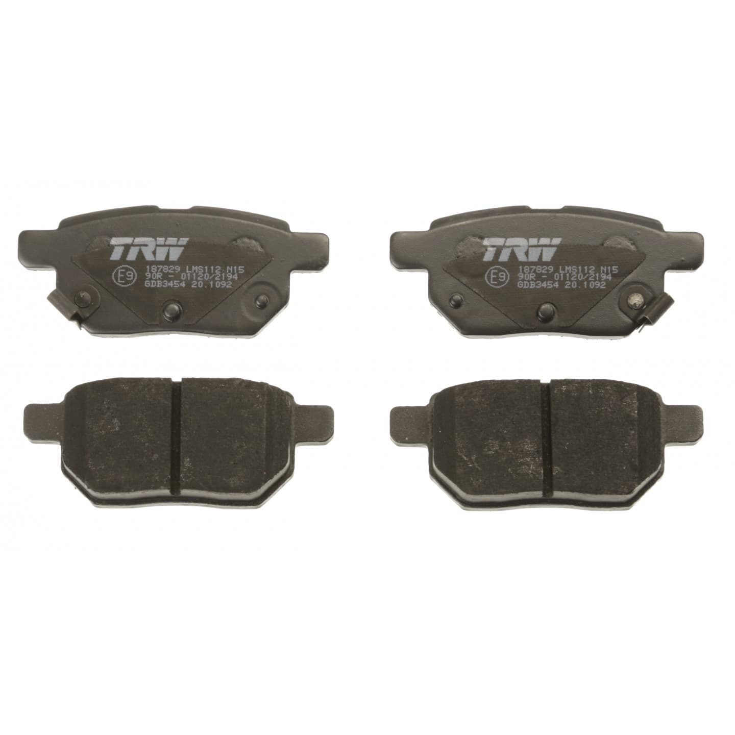 Brake pad set, rear — GWM C20/C30/C50, Haval H1, Toyota Auris, Corolla, Yaris
