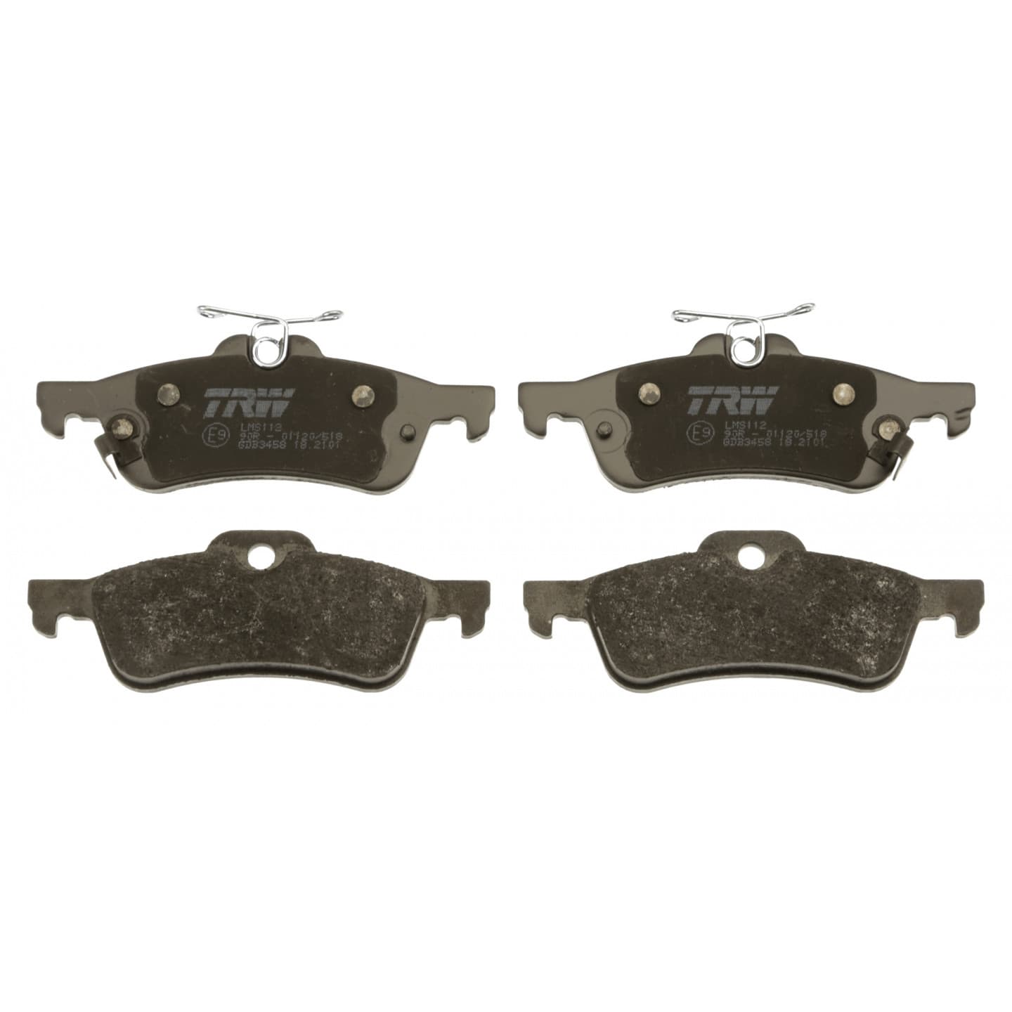 Brake pad set, rear — Toyota Yaris, Vitz