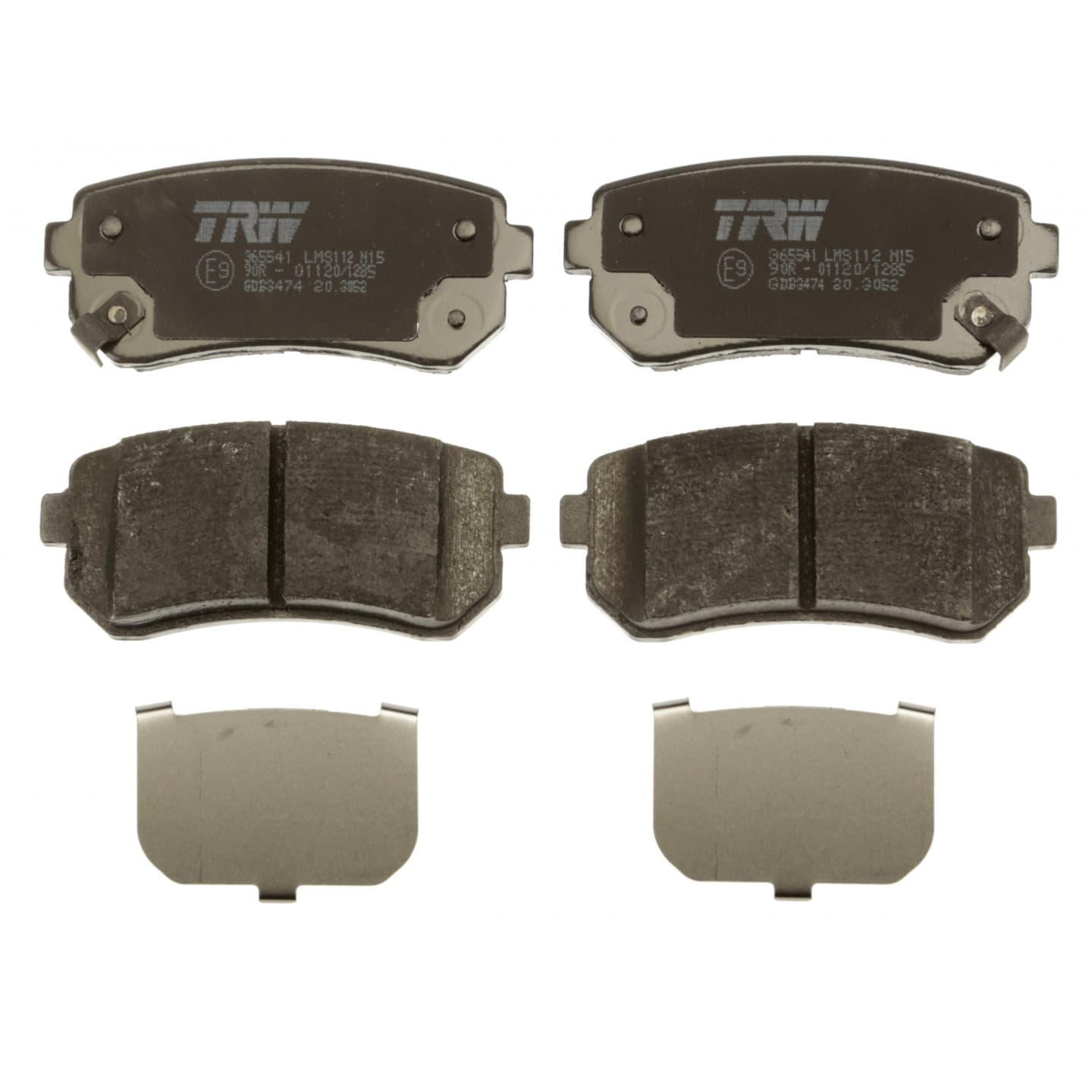 Brake pad set, rear — Hyundai i20, i30, ix35, Tucson, Kia Sportage
