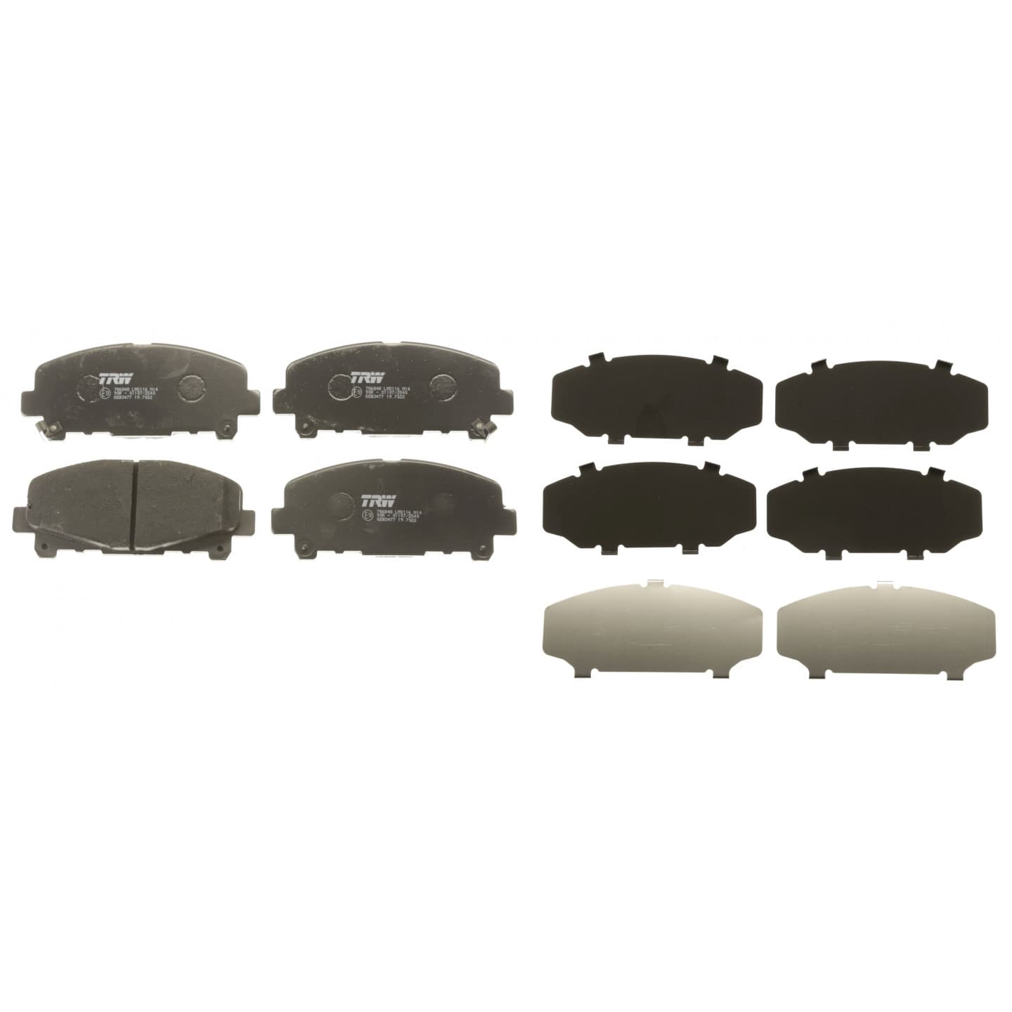 Brake pad set, front — Honda Accord IX