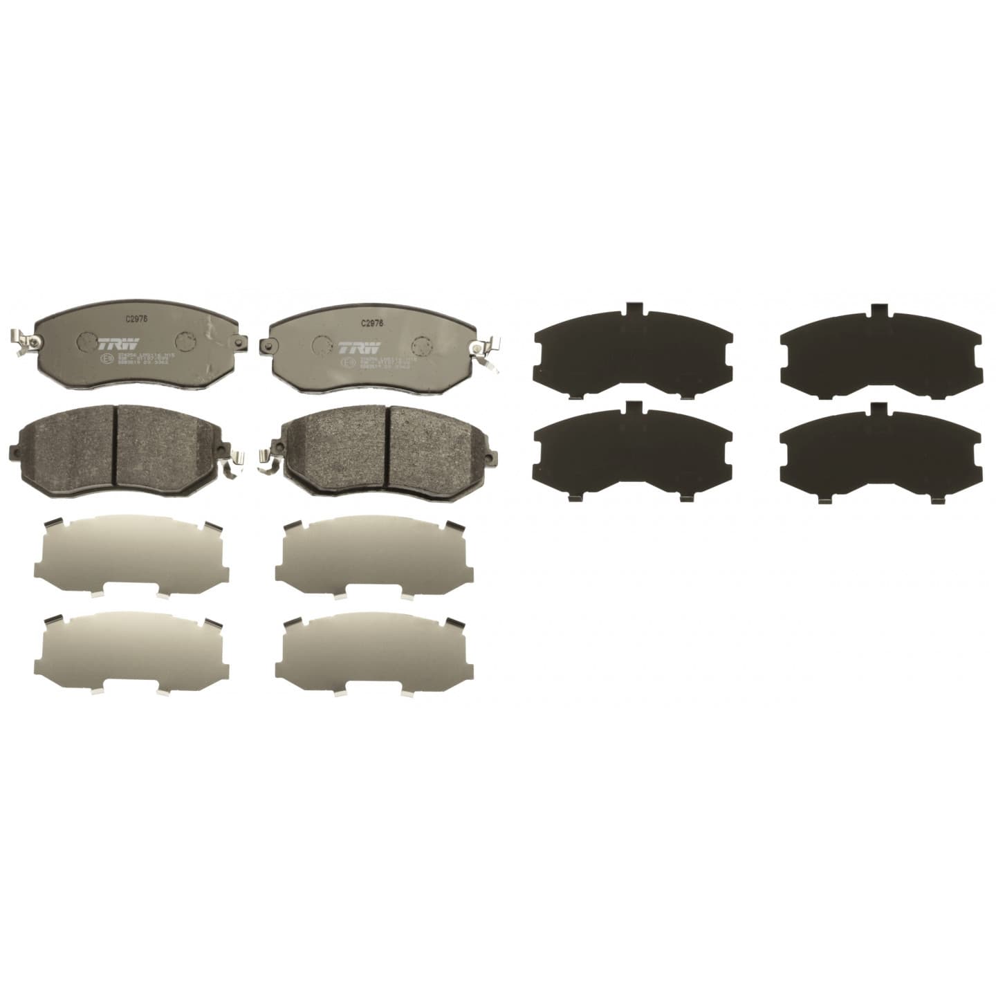 Brake pad set, front — Cam Inyathi, Leo, Rhino, Toyota Hiace, Hilux