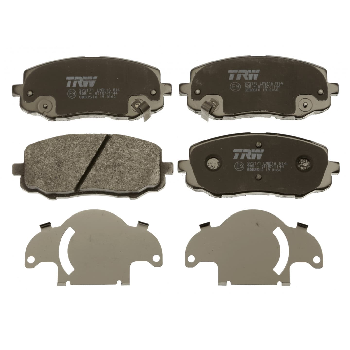 Brake pad set, front — Hyundai i20