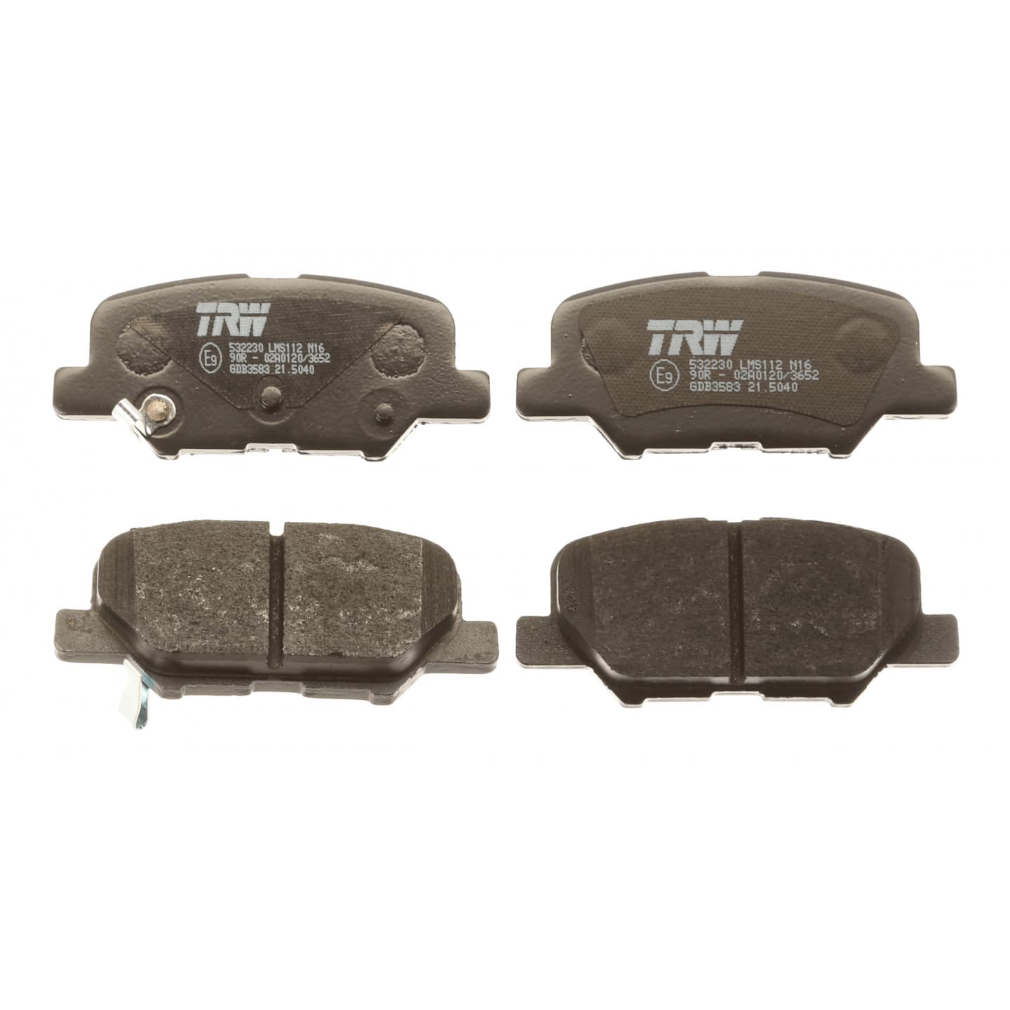 Brake pad set, rear — Citroen C4, Mazda 6, Mitsubishi Asx,outlander