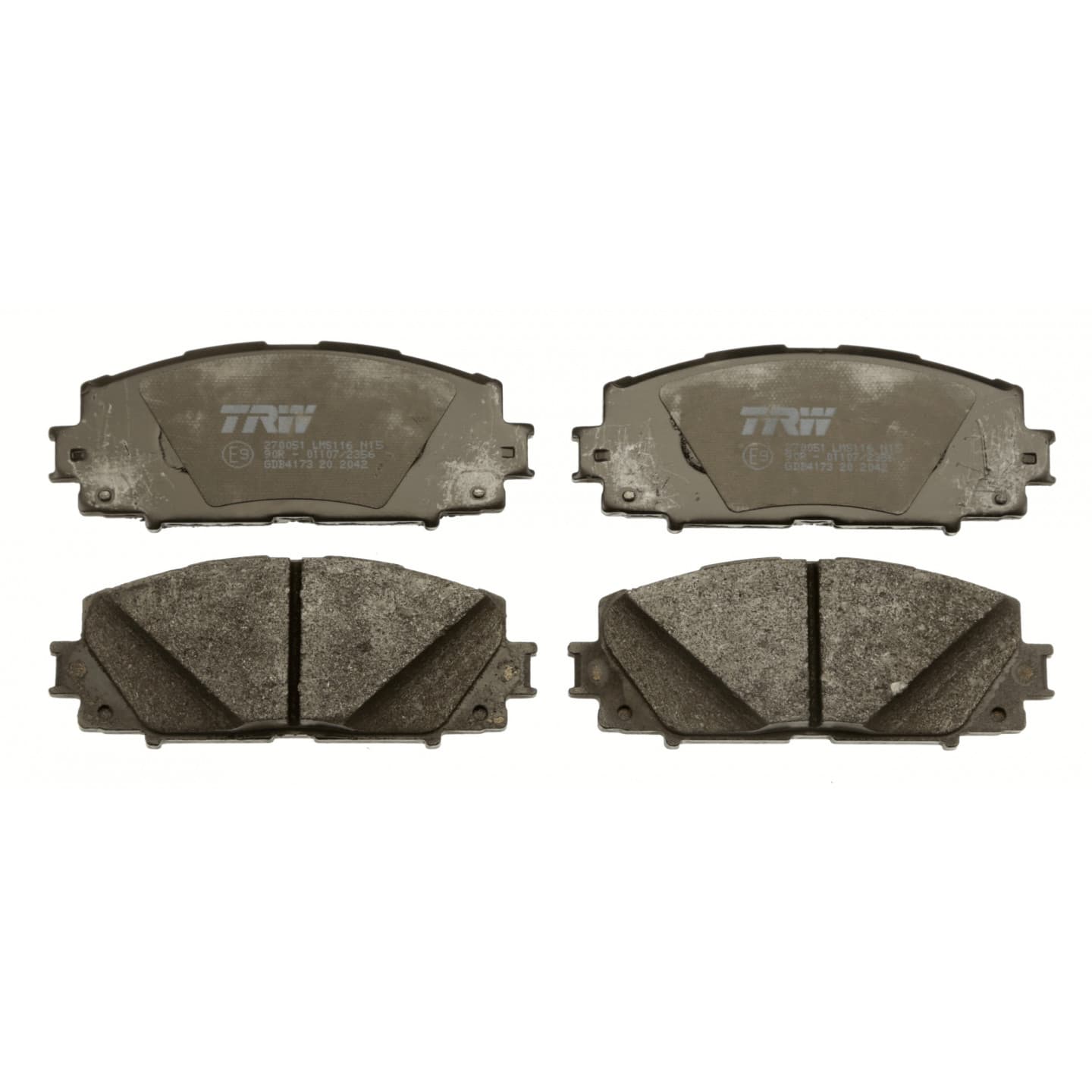 Brake pad set, front — GWM C20/C30, Lexus CT200 H, Toyota Prius