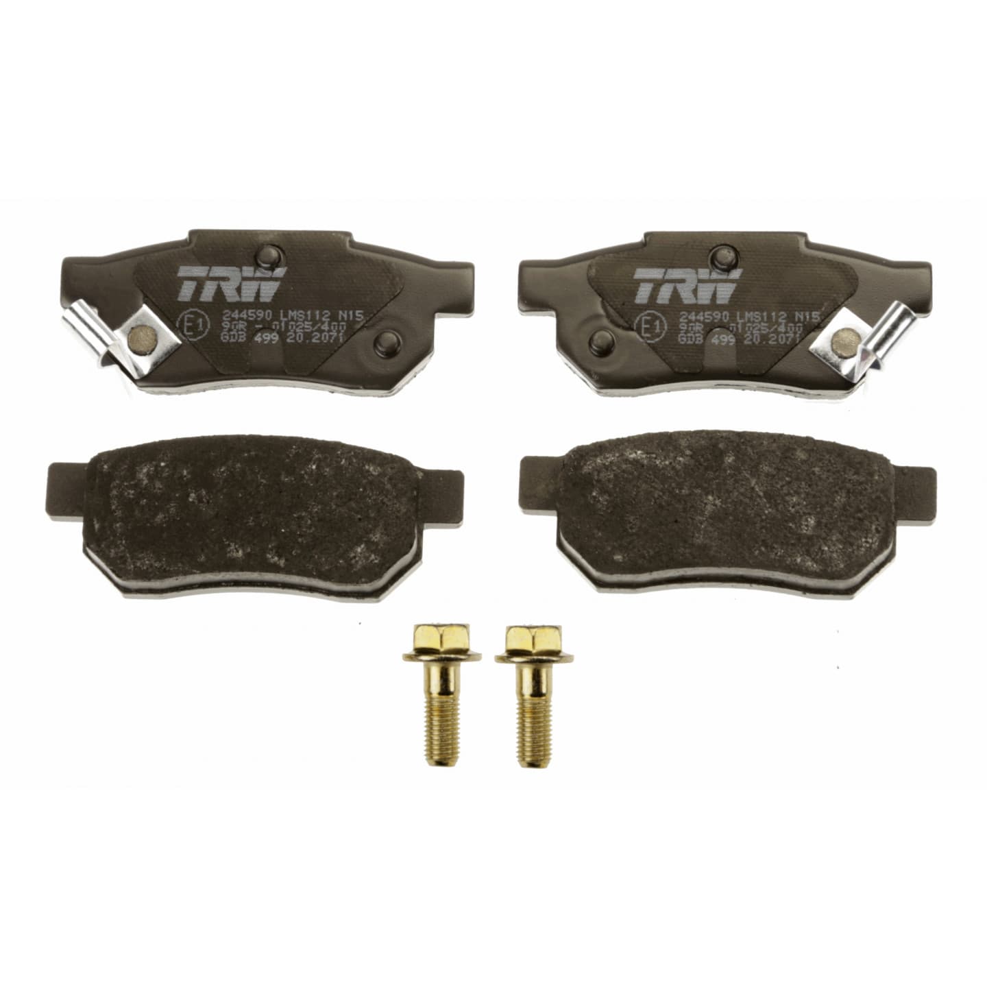 Brake pad set, rear — Honda Ballade V/VI, Civic V/VI, CR-X, Jazz