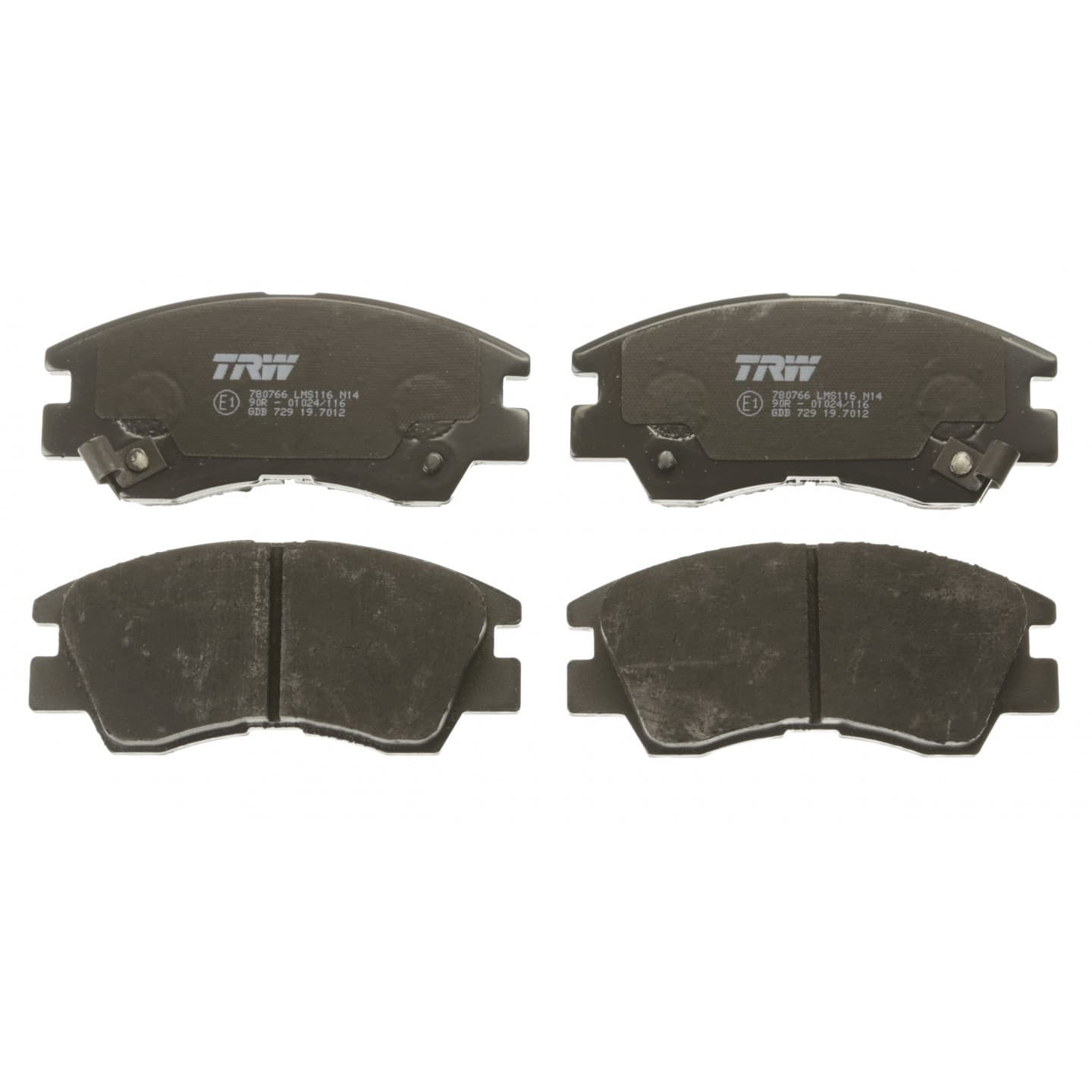 Brake pad set, front — Mitsubishi Colt Pick-Up, L300