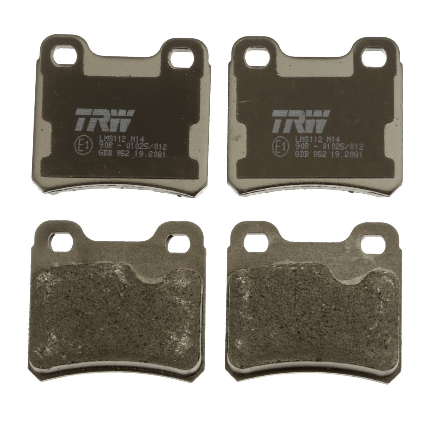 Brake pad set, rear — Opel Astra F, Calibra A, Kadett D/E, Monza