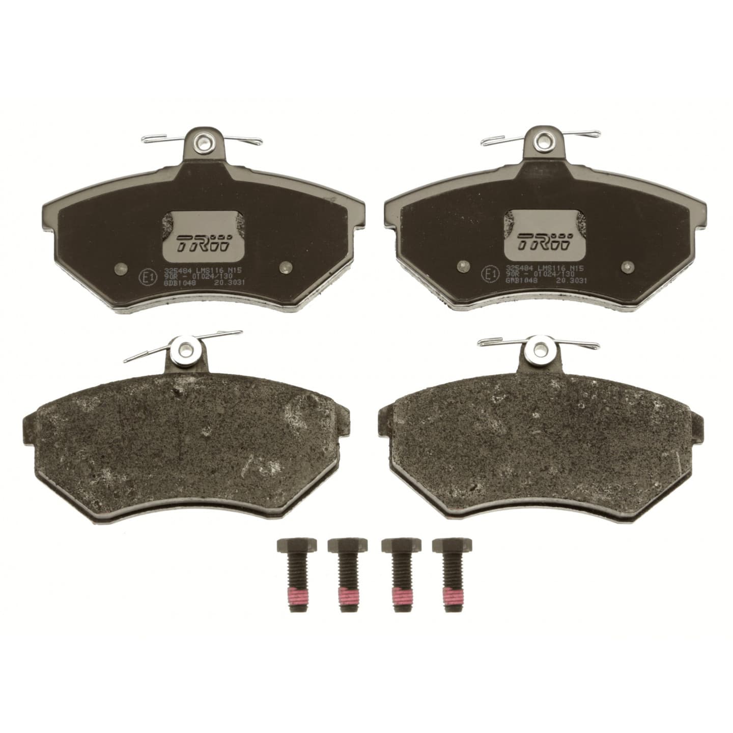 Brake pad set, front — Volkswagen Golf II, Golf III, Jetta II, Passat