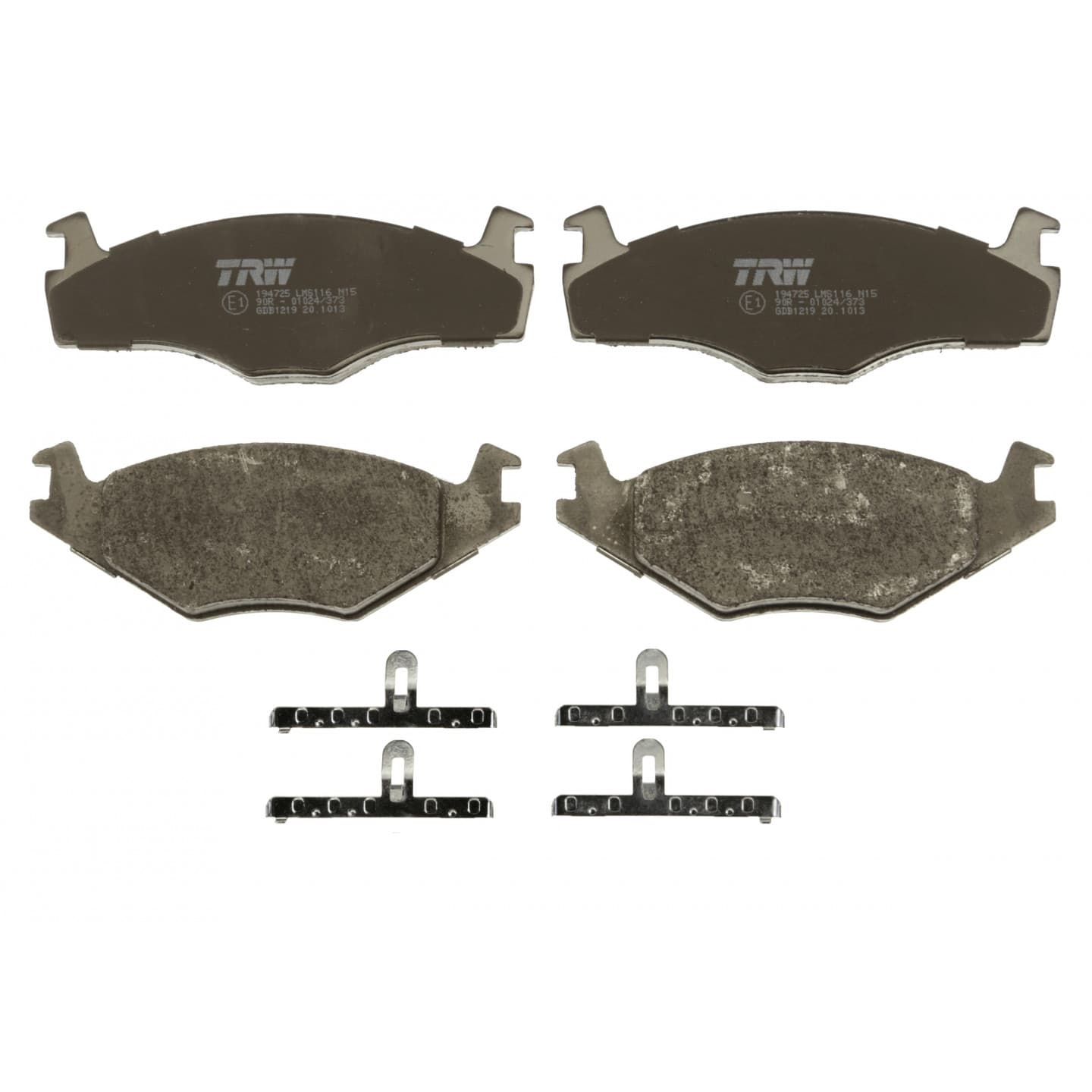 Brake pad set, front — Volkswagen Polo