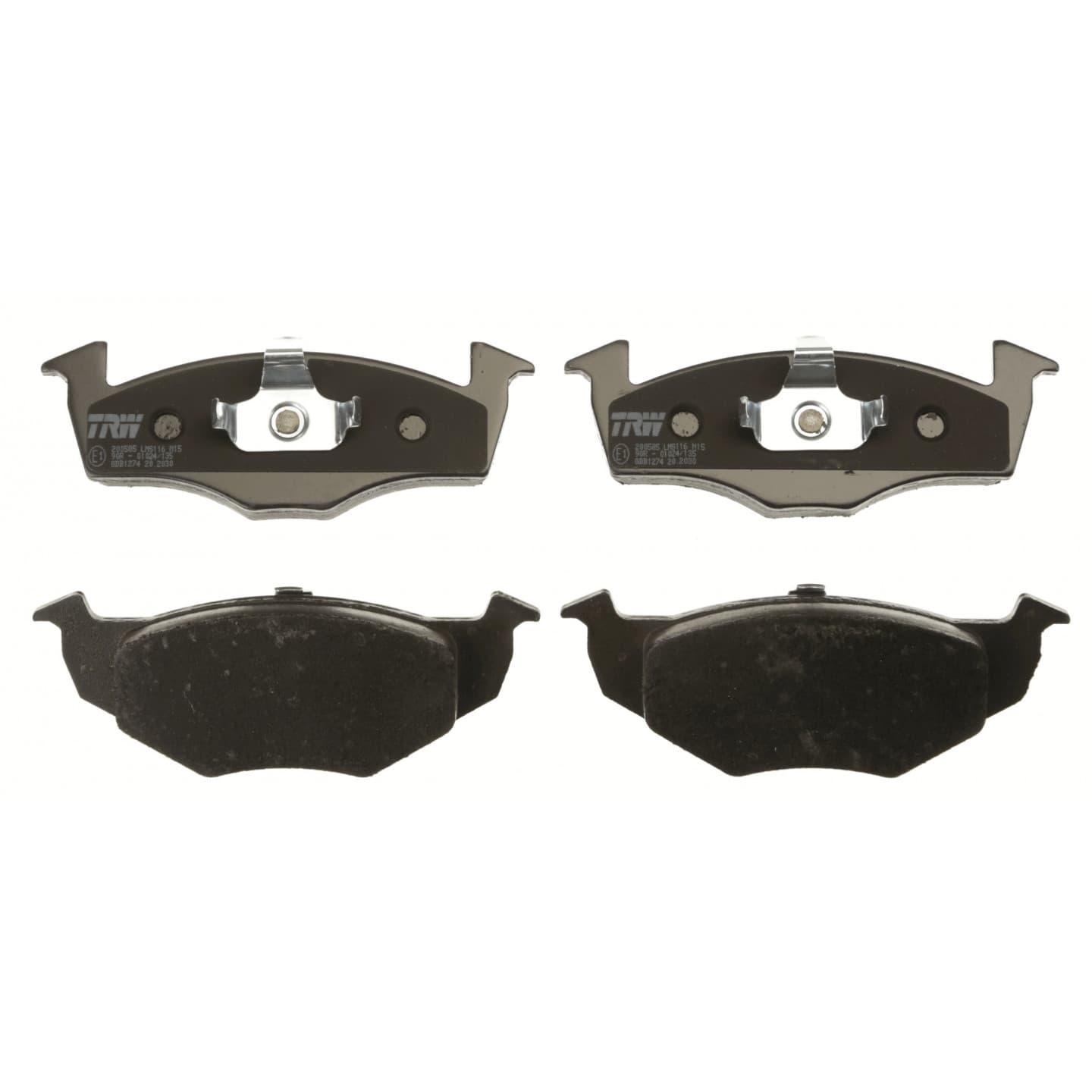 Brake pad set, front — Volkswagen Polo