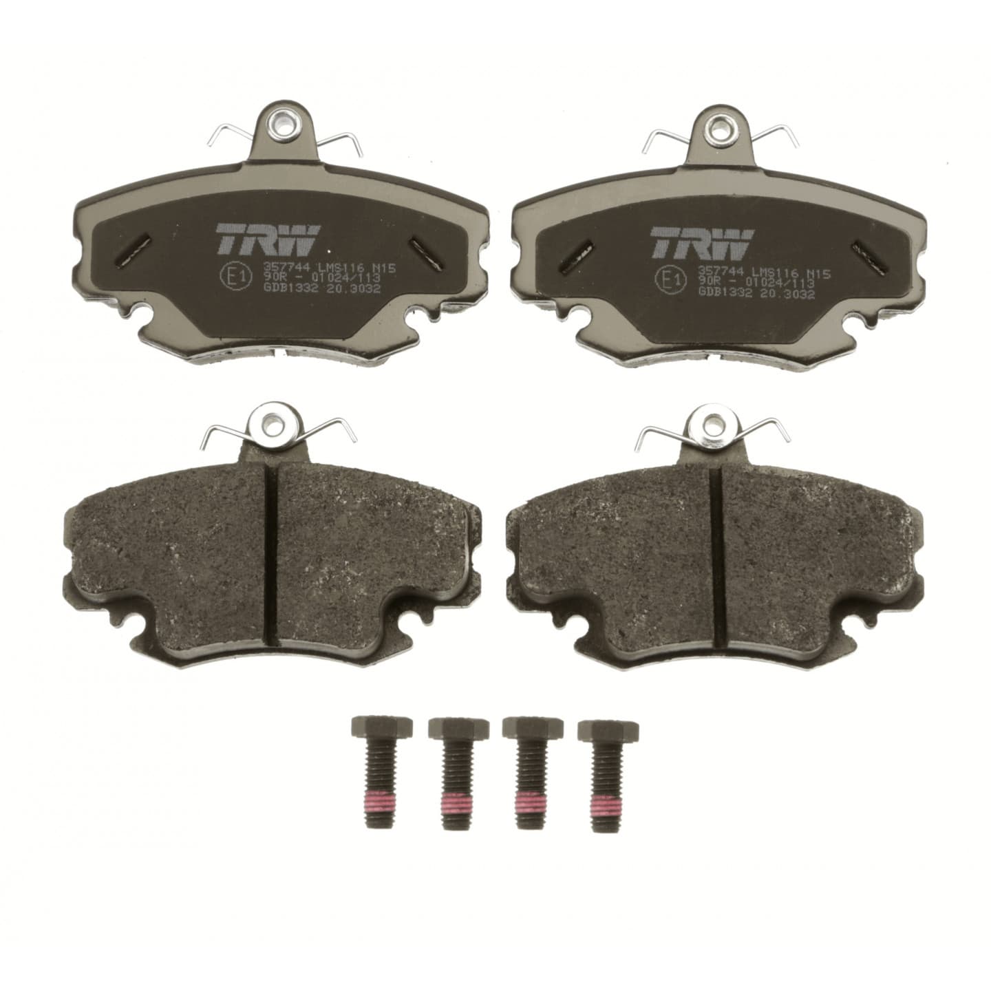 Brake pad set, front — Renault Clio, Megane
