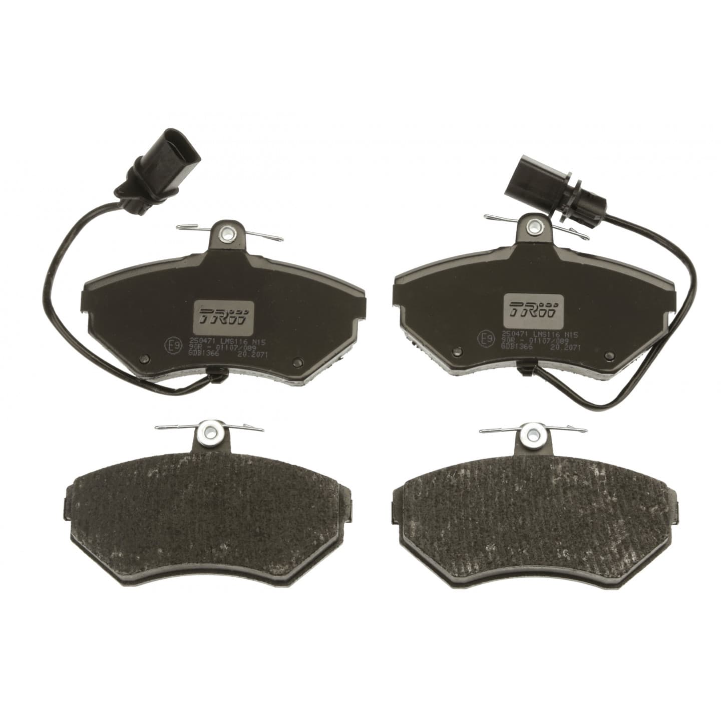 Brake pad set, front — Audi A4, Volkswagen Passat