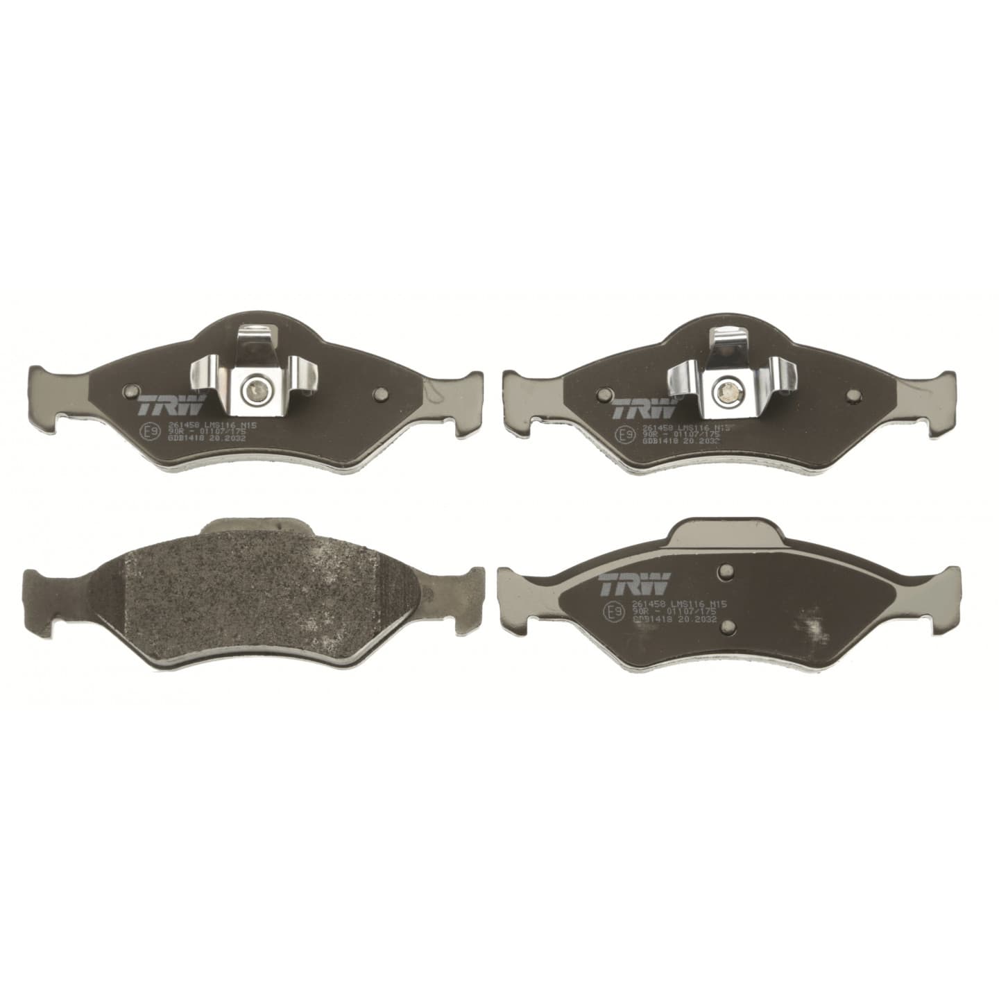 Brake pad set, front — Ford Fiesta, Ka, Mazda 121