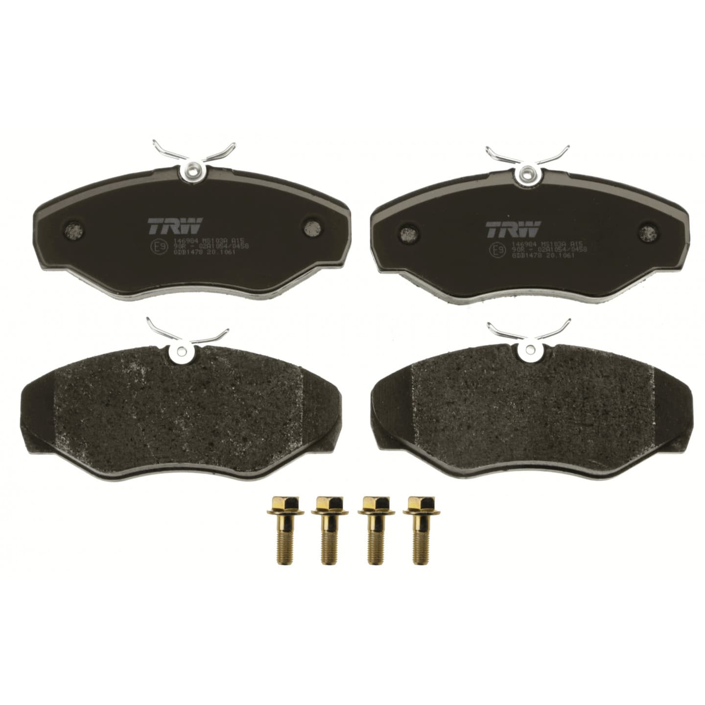 Brake pad set, front — Nissan Interstar, Opel Movano, Vivaro