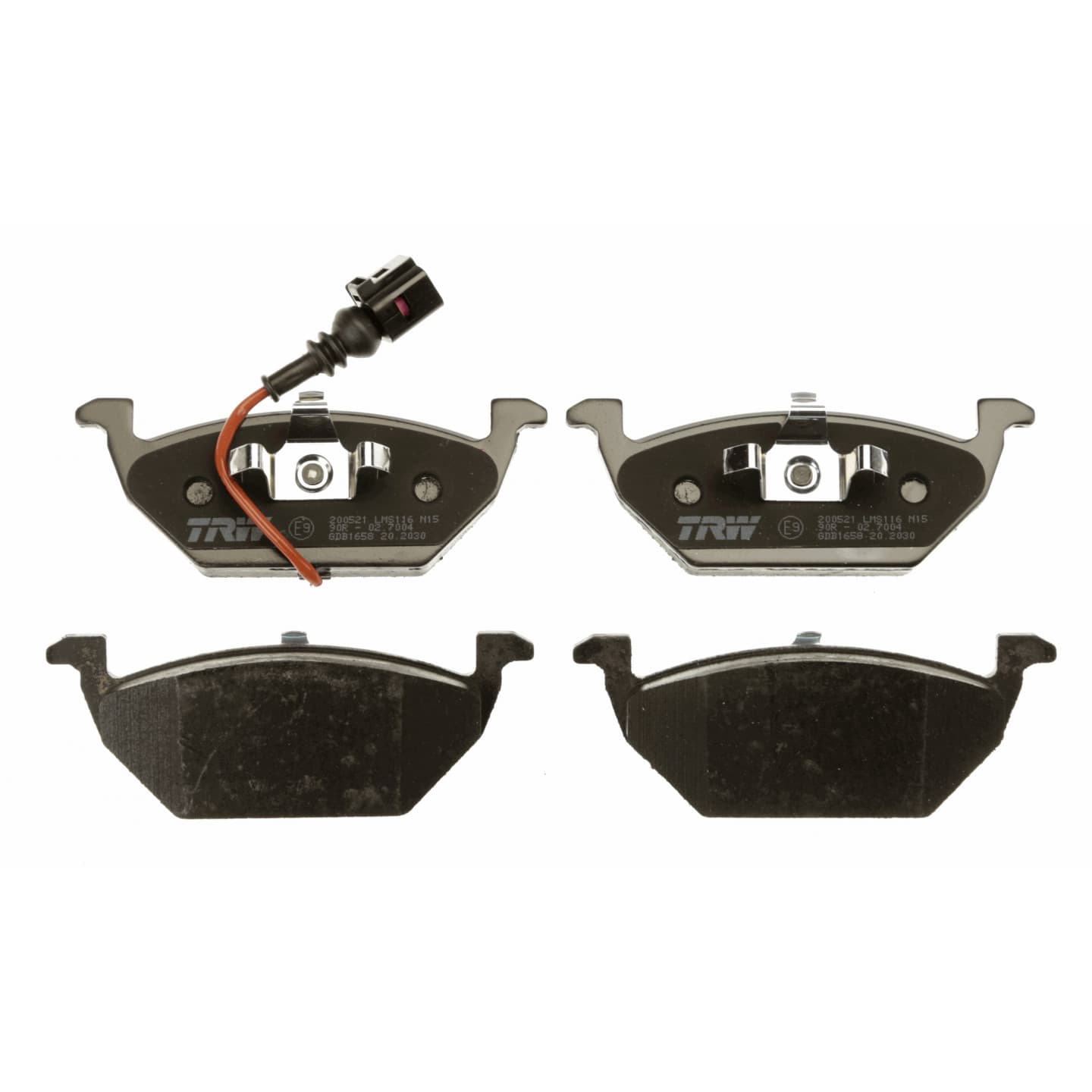 Brake pad set, front — Audi A3, Volkswagen Caddy, Golf IV/V/VI, Jetta, Polo
