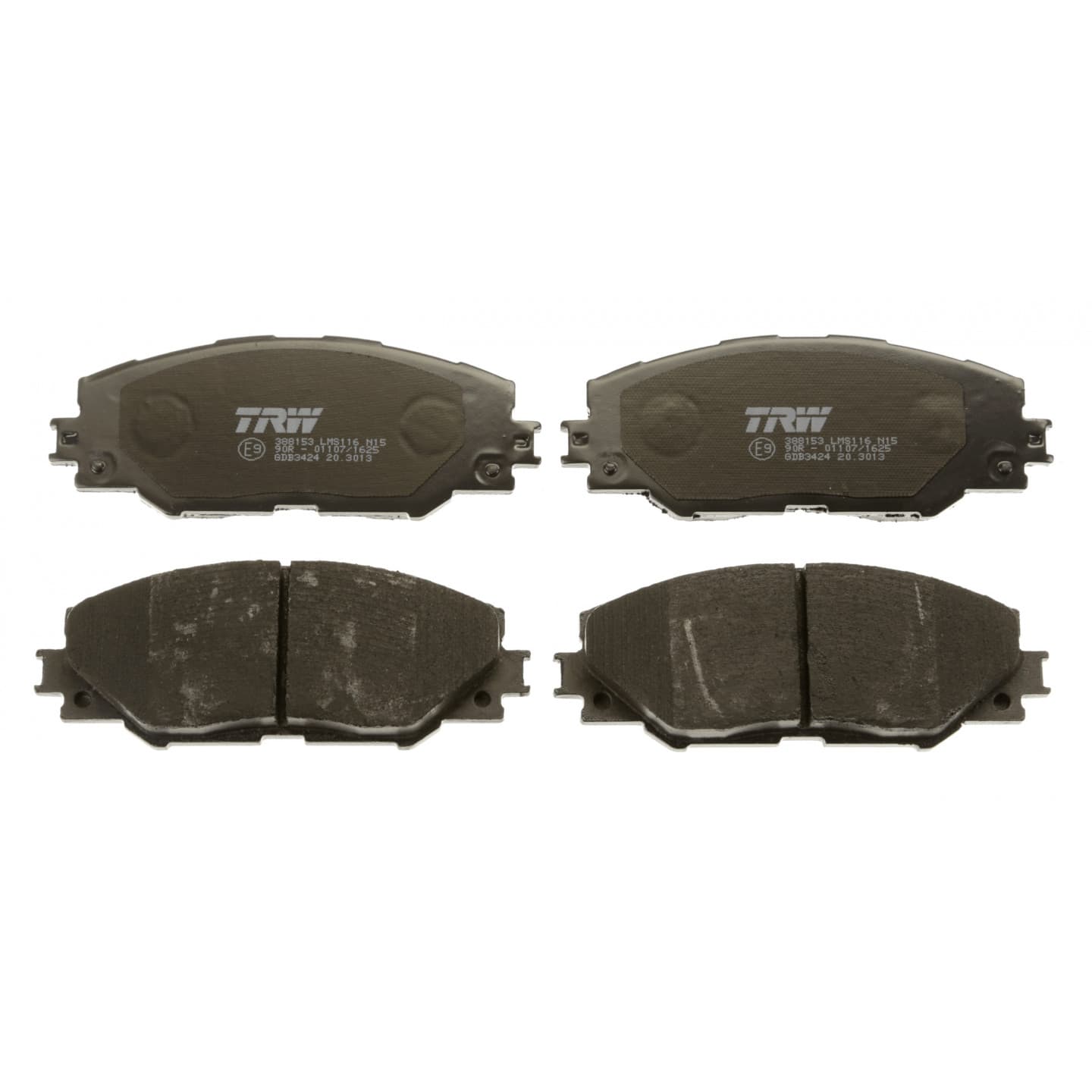Brake pad set, front — Toyota Auris, Prius, RAV4, Verso