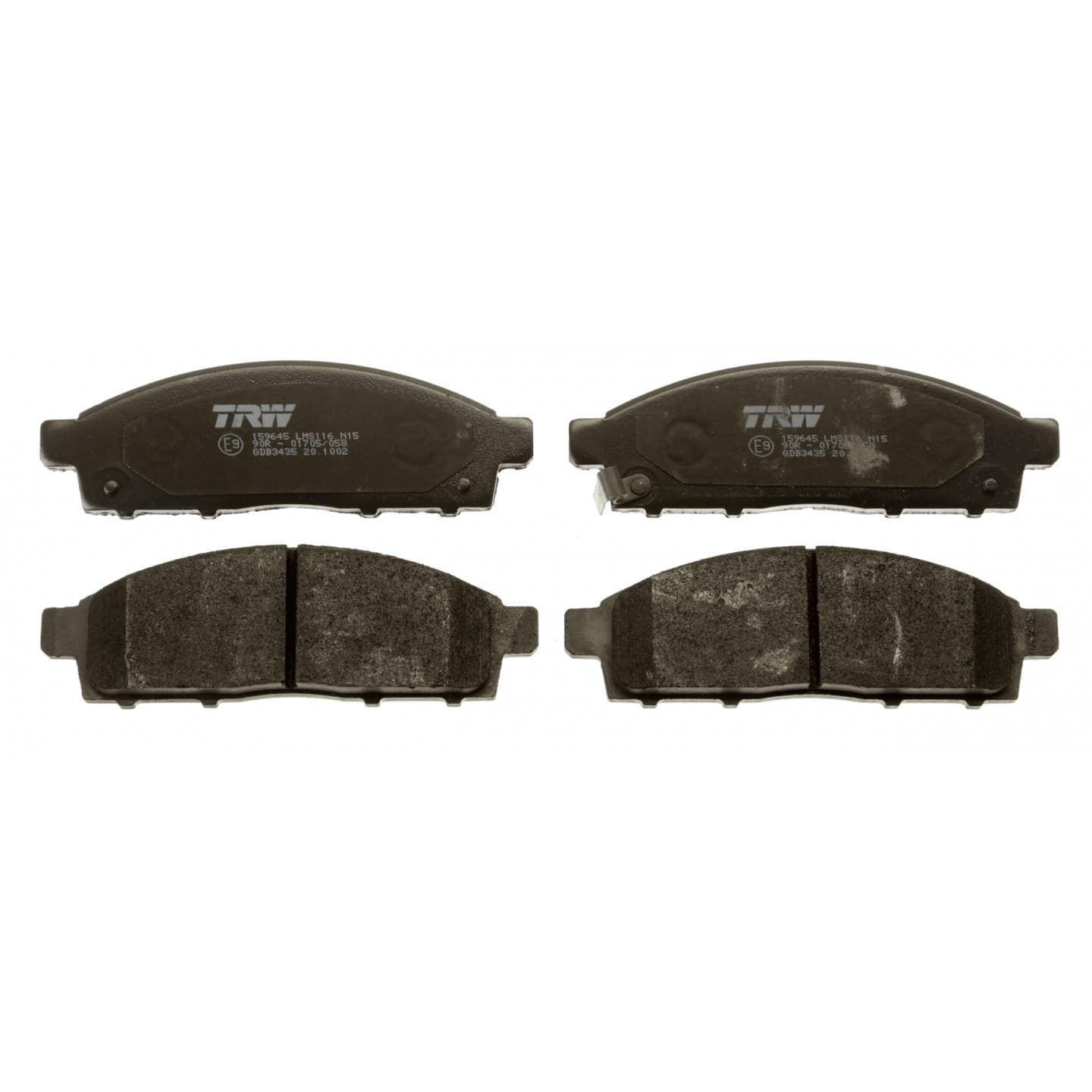 Brake pad set, front — Mitsubishi Pajero, Triton