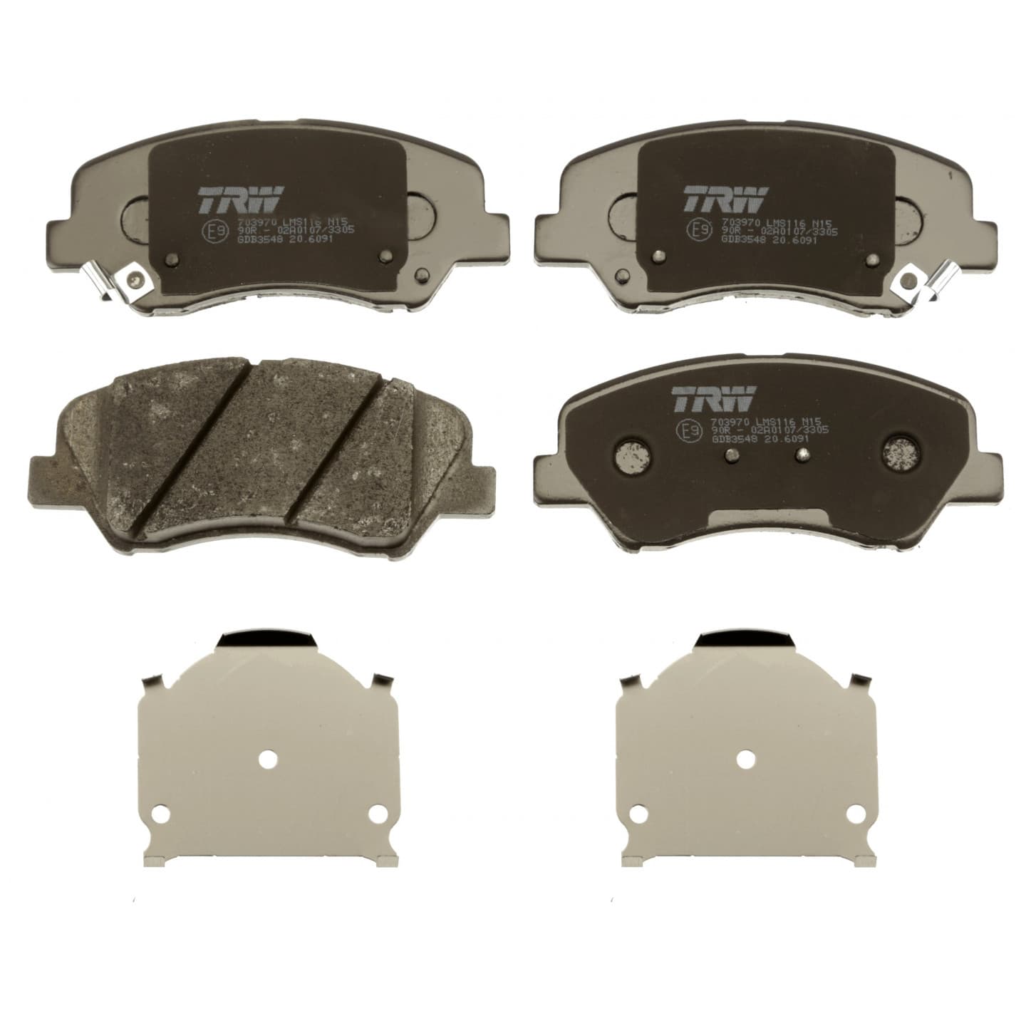 Brake pad set, front — Hyundai Accent IV, Kia Rio III/IV